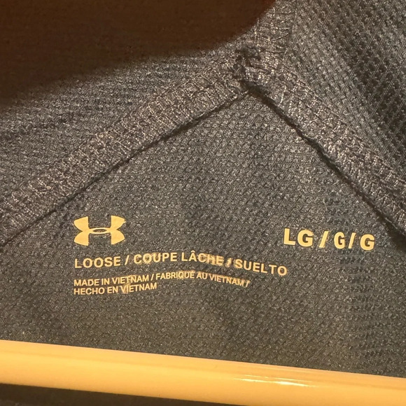 Under Armour Navy Gray Golf Jacket Men’s Black Storm Zipper Sz L - Picture 2 of 13